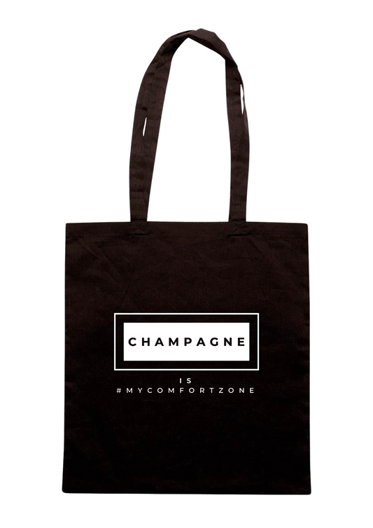 The “Champagne” organic cotton tote bag